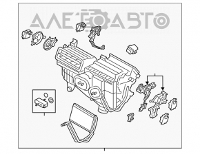 Корпус голий кондиціонер, ліва частина Ford Fusion mk5 13-