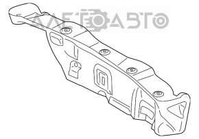 Обшивка крышки багажника Ford Fusion mk5 17-20 черн, надорвана