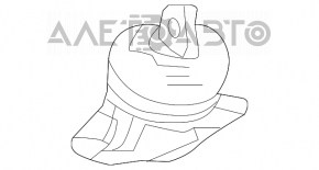 Подушка двигателя правая Honda Accord 13-17 2.4