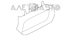 Щиток вентиляции левый Honda Accord 13-17 сломана перегородка, надорвана ткань