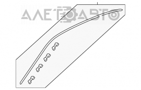 Накладка крыши правая Honda Accord 13-17 примята