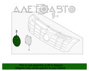 Эмблема решетки радиатора VW Passat b7 12-15 USA