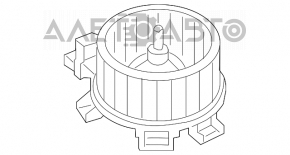 Мотор вентилятор печки Hyundai Sonata 15-19