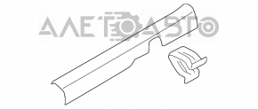 Накладка порога передняя правая внутр Hyundai Sonata 15-19 черн, царапины