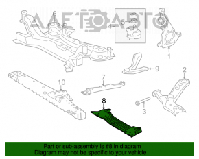 Защитная планка-крепление переднего стабилизатора Lexus CT200h 11-17