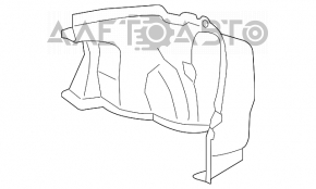 Обшивка арки правая Toyota Camry v55 15-17 usa черн, подерта
