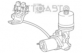 Тормозной усилитель brake booster Lexus ES300h 13-18 порезан провод