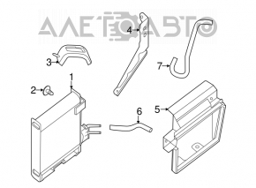 Дефлектор радиатора АКПП Nissan Pathfinder 13-20