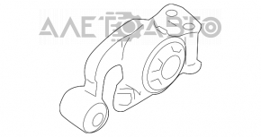 Подушка двигуна задня Nissan Murano z51 09-14 новий OEM оригінал