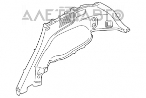 Обшивка арки нижня права Nissan Murano z51 09-14 беж