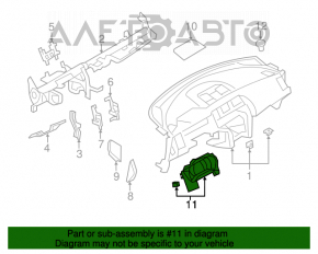 Накладка щитка приладів Nissan Murano z51 09-14