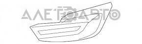 Заглушка птф правая Nissan Altima 13-15 дорест, сломано 3 креп
