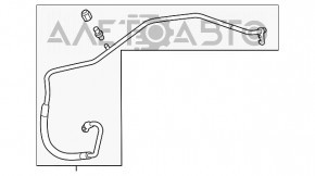 Трубка кондиціонера компресор-пічка Toyota Camry v55 15-17 3.5 usa