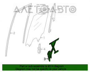 Механизм стеклоподъемника задний левый Infiniti JX35 QX60 13-