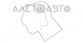 Управление стеклоподъемником передним правым Toyota Sequoia 08-16 с серой накладкой