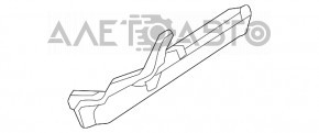 Подушка безпеки airbag колінна водійська лев Toyota Camry v50 12-14 usa бежева, подряпини