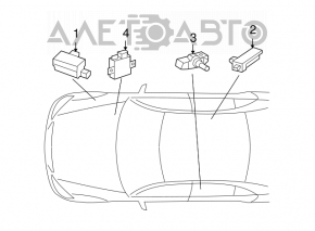 Антенна датчиков давления шин Mercedes W221