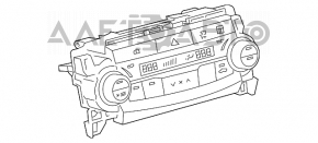 Управление климат-контролем Toyota Camry v55 15-17 usa manual