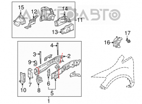 Захист двигуна збоку праворуч Mazda CX-7 06-09
