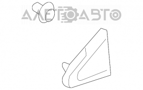 Трикутник заглушка стійки перед лев Toyota Sienna 04-10