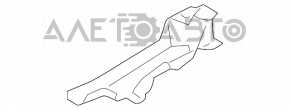 Уплотнитель решетки дворников левый Toyota Sienna 04-10