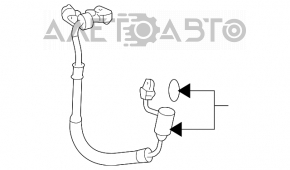 Трубка кондиционера компрессор-печка первая Toyota Highlander 08-13 3.5