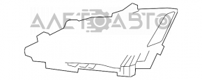 Фара передняя левая голая Lexus IS250 IS350 06-08 галоген