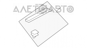 Накладка порога внешняя задняя правая Infiniti FX35 FX45 03-08 черная, с хром накладкой