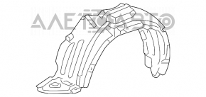 Подкрылок передний левый Toyota Sienna 04-10
