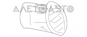 Воздуховод центральный прав Mercedes W164 ML X164 GL беж
