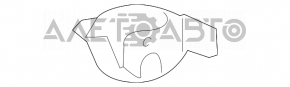 Лопух підрамника передній лев Toyota Prius V 12-17