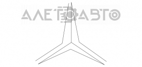 Эмблема Mercedes крышки багажника Mercedes W211