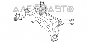 Підрамник задній Nissan Murano z50 03-08 AWD порвана 2 С/Б, потріскана 1 С/Б підрамника, порвана 1 С/Б на редуктор