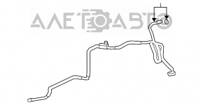 Трубка кондиционера печка-конденсер Lexus LS460 07-12 длинная