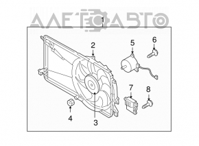 Резистор радиатора охлаждения (вода) Mazda CX-7 06-09