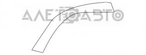 Планка верхній накладки щитка приладів Nissan Leaf 13-17 чорна