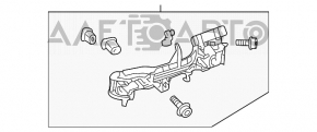 Механизм ручки двери передней правой Toyota Prius V 12-17