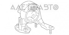 Подушка двигателя задняя Lexus CT200h 11-17