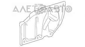 Защита арки двигателя боковая левая Toyota Prius 30 10-15