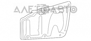 Защита двигателя боковая правая Lexus CT200h 11-17 новый OEM оригинал