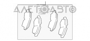 Колодки гальмівні перед Lexus ES350 07-12