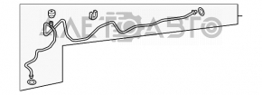 Трубка кондиционера длинная, железо, тонкая Nissan Leaf 11-12