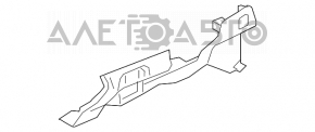 Накладка колени водителя Nissan Leaf 11-12 серая, царапины