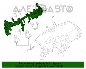 Труба подторпедная усиление Nissan Leaf 13-17 ржавая