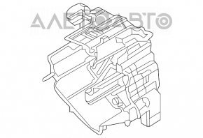Корпус голий вентилятор, права частина Nissan Leaf 11-12