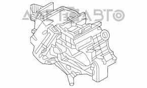 Корпус голый кондиционер, левая часть Nissan Leaf 11-12