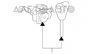 Личинка замка передней левой Subaru Forester 08-13 SH с ключем