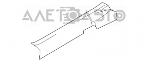 Накладка порога передняя правая внутр Suzuki Kizashi 10-15 беж