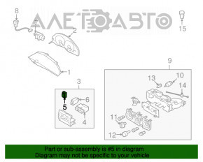 Кнопка управління підсвіткою Subaru Forester 08-13 SH