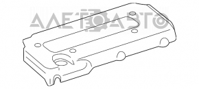 Накладка двигателя Toyota Camry v40 hybrid окрашена надпись